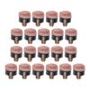 BESPORTBLE 25pcs Leather Pool Cue Tips Screw Billiard Cue Tips Replacement for Enhanced Game Convenient and Easy to Install for Billiards view 1