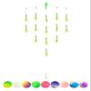 BLUEWING 36" Upgraded Fishing Spreader Bar Splasher Offshore Trolling Spreader Bar with 6" Bulb Squids and 316 Stainless Steel Rod for Wahoo Tuna Marlin Mahi Mahi, Yellow/Green view 1