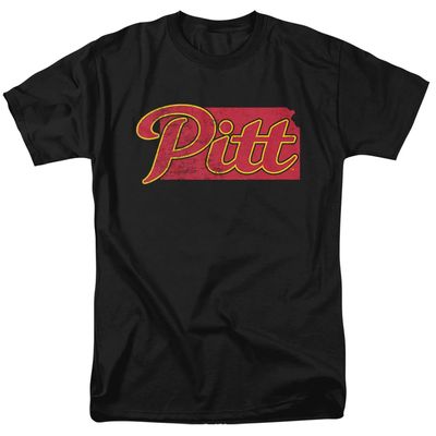 Pitt State University Official State Shape Unisex Adult T Shirt,Pitt State Gorillas, 4X-Large