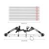 Compound Bow Arrow Set for Youth Adults Beginner, 24"-29.5" Draw Length Right Hand Hunting Bow Archery Set with 12 Arrows, Illumination System and a Level view 4