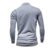 Mens Casual Stand Collar Full Zip Workout Sweatshirts Lightweight Mock Neck Jackets Slim Fit Outdoor Windproof Coats Grey view 2