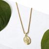 18K Yellow Gold virgen de guadalupe necklace Religious Jewelry Our Lady Virgin Mary Pendant Necklaces for Charms Women Men Accessories Chains Vintage Colar Medalla De la Virgen Milagrosa Virgencita view 2