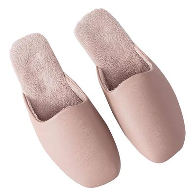 GHYUBYER Women's Winter Slippers Scuff Comfy House Shoes Slip On Lightweight Soft Cozy Slippers for Women Slip On Indoor Outdoor Home Shoes with Soft Terry Lining (Color : Pink, Size : 36/37 EU)
