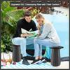 ALEVMOOM Upgraded XXL 19.7" Collapsible Stool with Cushion, Heavy Duty Portable Folding Stool Max Load 1000 lbs, Retractable Telescoping Foldable Seat Chair for Camping Fishing Travel view 3