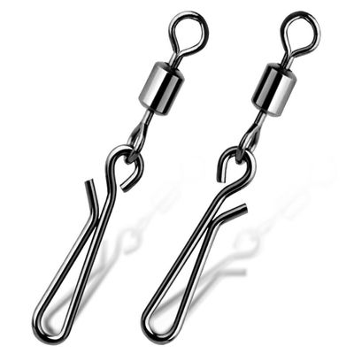 KTGCOZS Pack of 40 Fishing Swivels Snap Fishing Rolling Swivel Barrel Snap Lure Connector (Size-8 22mm 8kg)