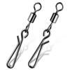 KTGCOZS Pack of 40 Fishing Swivels Snap Fishing Rolling Swivel Barrel Snap Lure Connector (Size-8 22mm 8kg) view 1