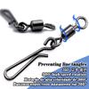 KTGCOZS Pack of 40 Fishing Swivels Snap Fishing Rolling Swivel Barrel Snap Lure Connector (Size-8 22mm 8kg) view 4