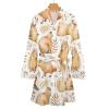 Funny Capybara Women Bathrobe Knee Long Spa Robe Nightgown Shawl Collar Lightweight Robes M view 3