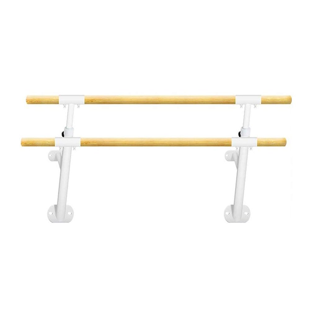 Ballet Barre Bar Ballet Bar Double Fixed Ballet Barre Heavy Duty Dancing Stretching Ballet for Home Dance Barre Fitness Ballet Bar for Kids (Pink 1.5M) (White 1.5M)