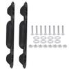 BQLZR Black Luggage Feet Side Stand Replacement ZF-2 9.76" x 5.91" w/Screw Pack of 2 view 1