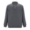 ZYXTIM Men's Waffle Henley Shirts Quarter-Zip Long Sleeve Lightweight Casual Pullover Classic Ribbed Golf SweatshirtSweater view 2