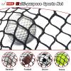 AOLIGEIJS Golf Net,Golf Practice Net,Sports Netting,Sports Practice Barrier Net,Heavy Duty Ball Netting,DIY Ball Net for Golf, Baseball, Hockey, Soccer, Black view 3