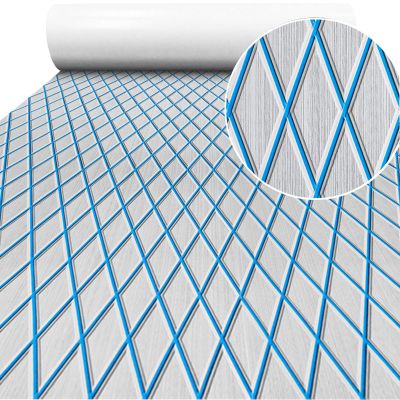Hzkaicun Boat Flooring EVA Foam Boat Decking 95"x28" Boat Decking Foam Mat Self-Adhesive Non Slip Faux Teak Marine Deck mat Non-Slip Mat for Boat Deck Yacht Jet Ski Fishing Boat Surfboard Kayak RV