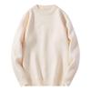 SWJGLITTR Men's Knitted Pullover Male Casual Crewneck Long Sleeve Sweater Men Slim Fit Warmth Soft Sweaters (Medium,White) view 1