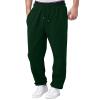 Mens Sweatpants with Pockets Fleece Lined Wide Leg Sweatpants Open Bottom Baggy Sweatpants Cotton Lounge Trousers Solid Color Cotton Mens Sweatpants Joggers Relaxed Fit Basic Athletic Sweat Pants view 2