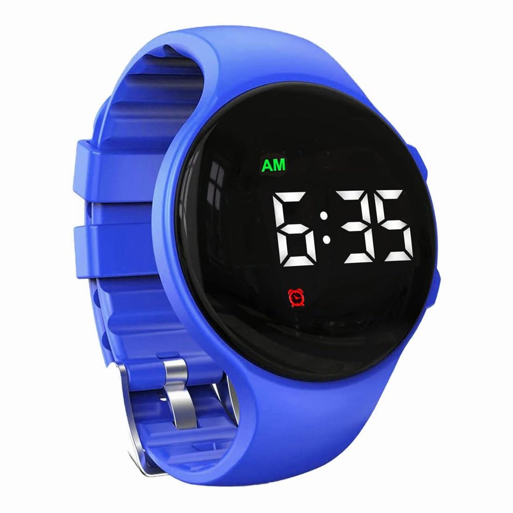 e-vibra Vibrating Alarm Reminder Watch Silent Wake Up Watch - with Multiple Alarms (Royal Blue)