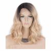 45cm Fashion Gradient Color Curly Synthetic Heat Resistant Rose Breathable Net Cosplay Wig for Women view 1
