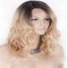 45cm Fashion Gradient Color Curly Synthetic Heat Resistant Rose Breathable Net Cosplay Wig for Women view 2