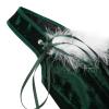 Corset Top Christmas Bustier Overbust Plus Size Women Velvet Outfit Costume Lingerie Blackish Green 6XL view 4
