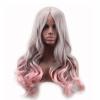 27.56'' Gradient Color Long Curly Synthetic Fiber Heat Resistant Cosplay Wig for Women view 1
