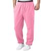 Mens Sweatpants with Pockets Fleece Lined Wide Leg Sweatpants Open Bottom Baggy Sweatpants Cotton Lounge Trousers Solid Color Cotton Mens Sweatpants Joggers Relaxed Fit Basic Athletic Sweat Pants view 2