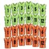 BGHTYYP 24 Pack Scrimmage Team Vests Reversible Numbered pinnies Soccer Basketball Jerseys for Child & Adult Sport Football Pennies view 1