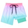 Cozople Bathing Suit for Teens Swimsuit Summer UPF Quick Dry Beach Board Shorts Stretchy Boxer Brief Liner Compression Swimming Shorts view 1