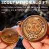 Gift for Scouts Memorial Boys & Men - Engraved Compass Scout Oath in Wood Box Scout Camping Compass Gift Orienteering Compass, Hiking Backpacking Compass Gift, 50 Year calander (#1 Scout Compass) view 3