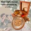 Gift for Scouts Memorial Boys & Men - Engraved Compass Scout Oath in Wood Box Scout Camping Compass Gift Orienteering Compass, Hiking Backpacking Compass Gift, 50 Year calander (#1 Scout Compass) view 4