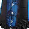 Jutrisujo Blue Corset Dress For Women Lace pu Bustier Gothic Lingerie Plus Size Halloween Costume 3XL view 4