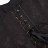 Steampunk Corset Tops for Women Bustier with Straps Pirate Costume Gothic Ladies Basques Black 7XL view 4