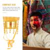 Baluue Chinese Emperor Cosplay Hat Ancient Royal Headwear with Beads for Stage Performance Role Play and Costume Accessory for Kids and Adults view 4