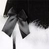 Christmas Corset Top Plus Size Women Velvet Outfit Costume Bustier Overbust Lingerie Blakc 6XL Black view 4