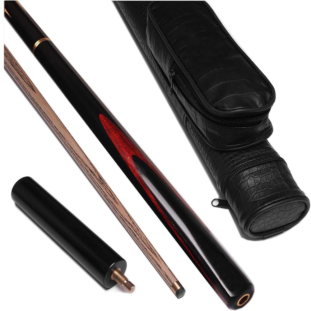 Pool Cue,Snooker Pool Cue 3/4 Jointed,Pool Cue Stick in 19oz, with Extension Accessories,Cues Sticks for Professional Billiard Players, Very Nice Grip (Color B, Pool Cue+Barrel)