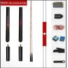 Pool Cue,Snooker Pool Cue 3/4 Jointed,Pool Cue Stick in 19oz, with Extension Accessories,Cues Sticks for Professional Billiard Players, Very Nice Grip (Color B, Pool Cue+Barrel) view 3