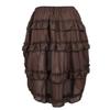 Jutrisujo Corset Dress Women Top Skirt Set Bustier Lace Floral Plus Size Costume Burlesque Halloween Brown 2XL view 4