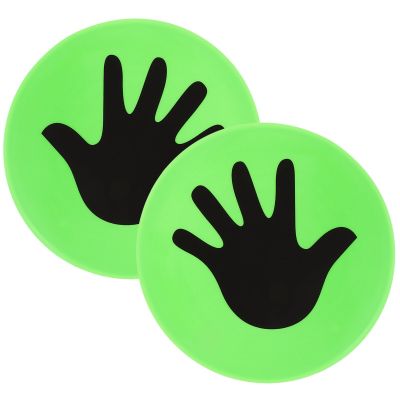 Sosoport 1pair Football Training Discs Multi-Function Agility Sign Pad for Soccer Practice Marking Signs Design for Fun Drills and Activities Hands