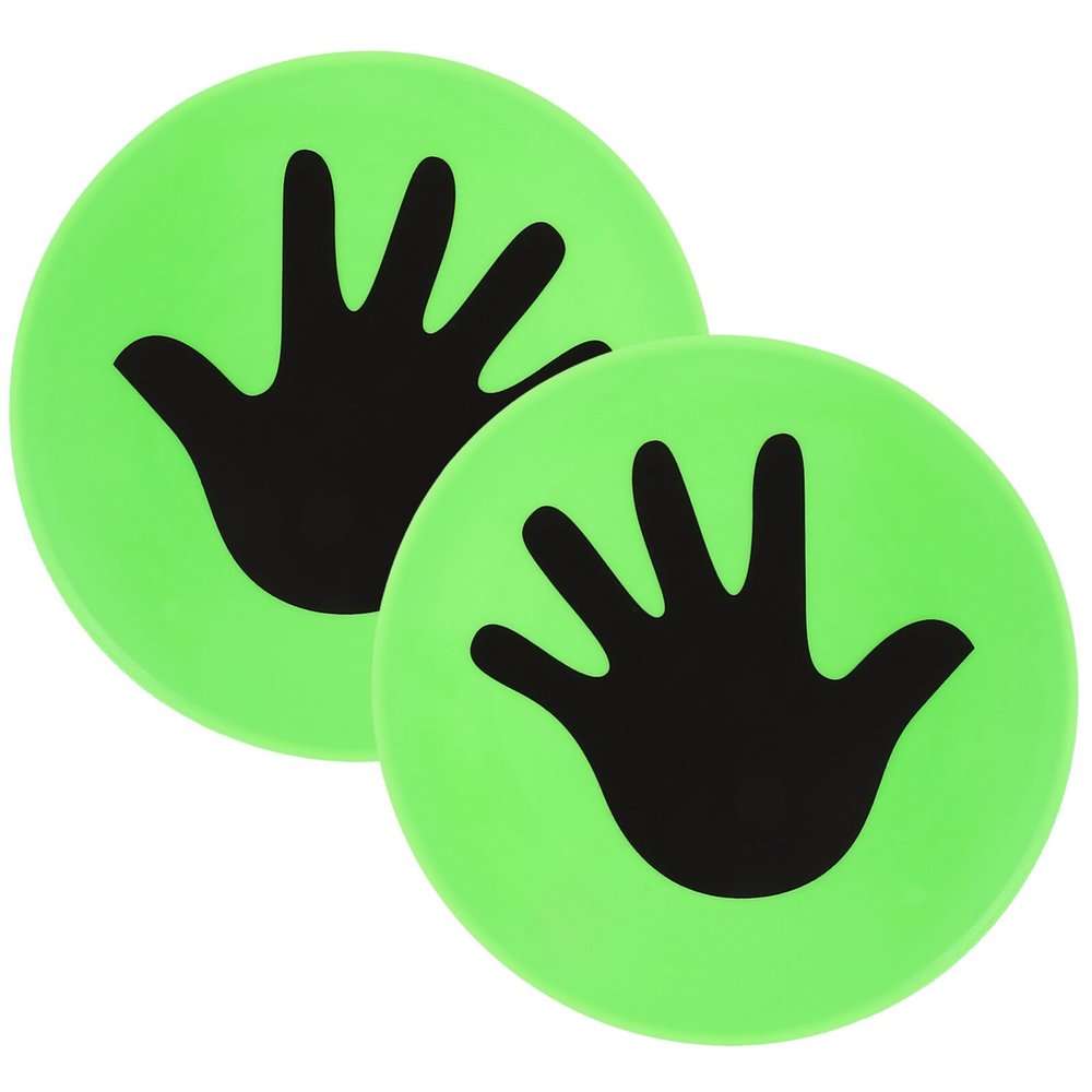 Sosoport 1pair Football Training Discs Multi-Function Agility Sign Pad for Soccer Practice Marking Signs Design for Fun Drills and Activities Hands