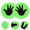 Sosoport 1pair Football Training Discs Multi-Function Agility Sign Pad for Soccer Practice Marking Signs Design for Fun Drills and Activities Hands view 4