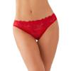 Wacoal Women's Embrace Lace Moderate Coverage Bikini Panty, 64391, Equestrian Red, X-Large view 1