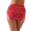 Wacoal Women's Understated Cotton Full Coverage Brief Panty, 875362, Equestrian Red Scattered Dots, Large view 2