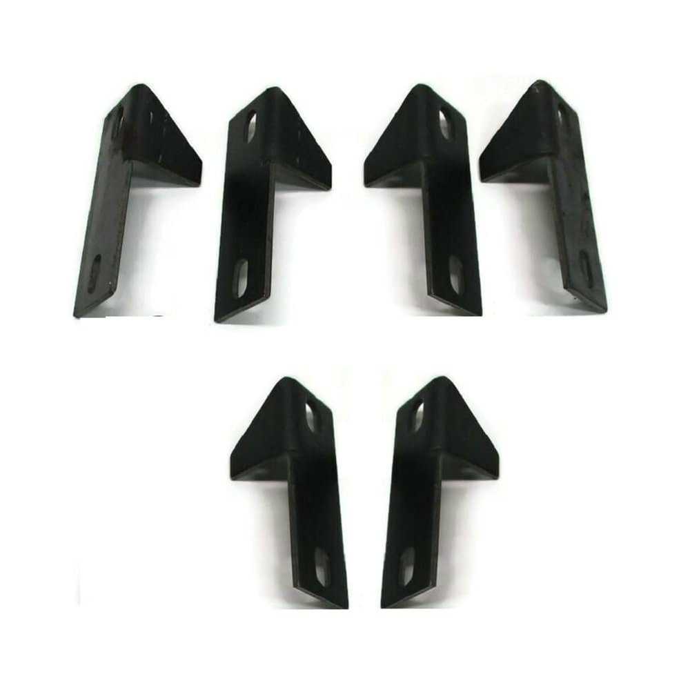 6 Pieces 6 x 2 Weld On Steel Pontoon Boat Trailer Bunk Bolster Frame Support Brackets / L-R, 3 Pair