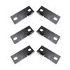 6 Pieces 6 x 2 Weld On Steel Pontoon Boat Trailer Bunk Bolster Frame Support Brackets / L-R, 3 Pair view 3