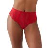 b.tempt'd by Wacoal Women's It's On Hi-Waist Thong Panty, 933296, Savvy Red, Large view 1