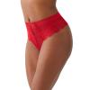 b.tempt'd by Wacoal Women's It's On Hi-Waist Thong Panty, 933296, Savvy Red, Large view 2