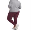 No Nonsense Womens Leggings with Pockets, High Waisted Soft Cotton Leggings, Black/Napa - 2 Pair Pack, 1X view 2