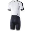 Synergy Cycling Skinsuit - Men's Pro Short Sleeve Tri Suit (Hatch White, Small) view 2