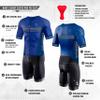 Synergy Cycling Skinsuit - Men's Pro Short Sleeve Tri Suit (Hatch White, Small) view 3