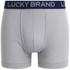 Lucky Brand Mens Boxer Briefs - 6 Pack Performance Stretch Tag Free 5'' Inseam Mens Underwear Boxer Briefs with Contour Pouch, Size X-Large, Alloy/Super Sonic/Azure Blue view 4