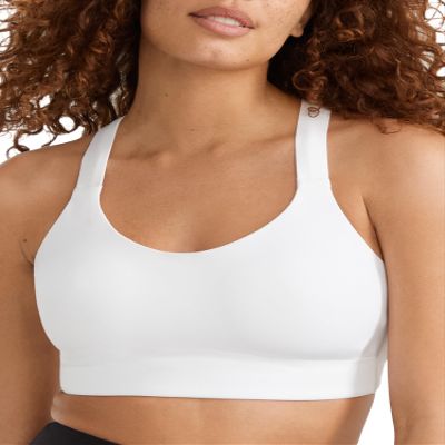 Body Up Studio Soft Strappy Back Sports Bra XL, White